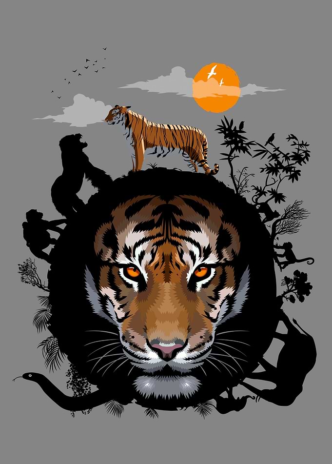 Circle Jungle Tiger