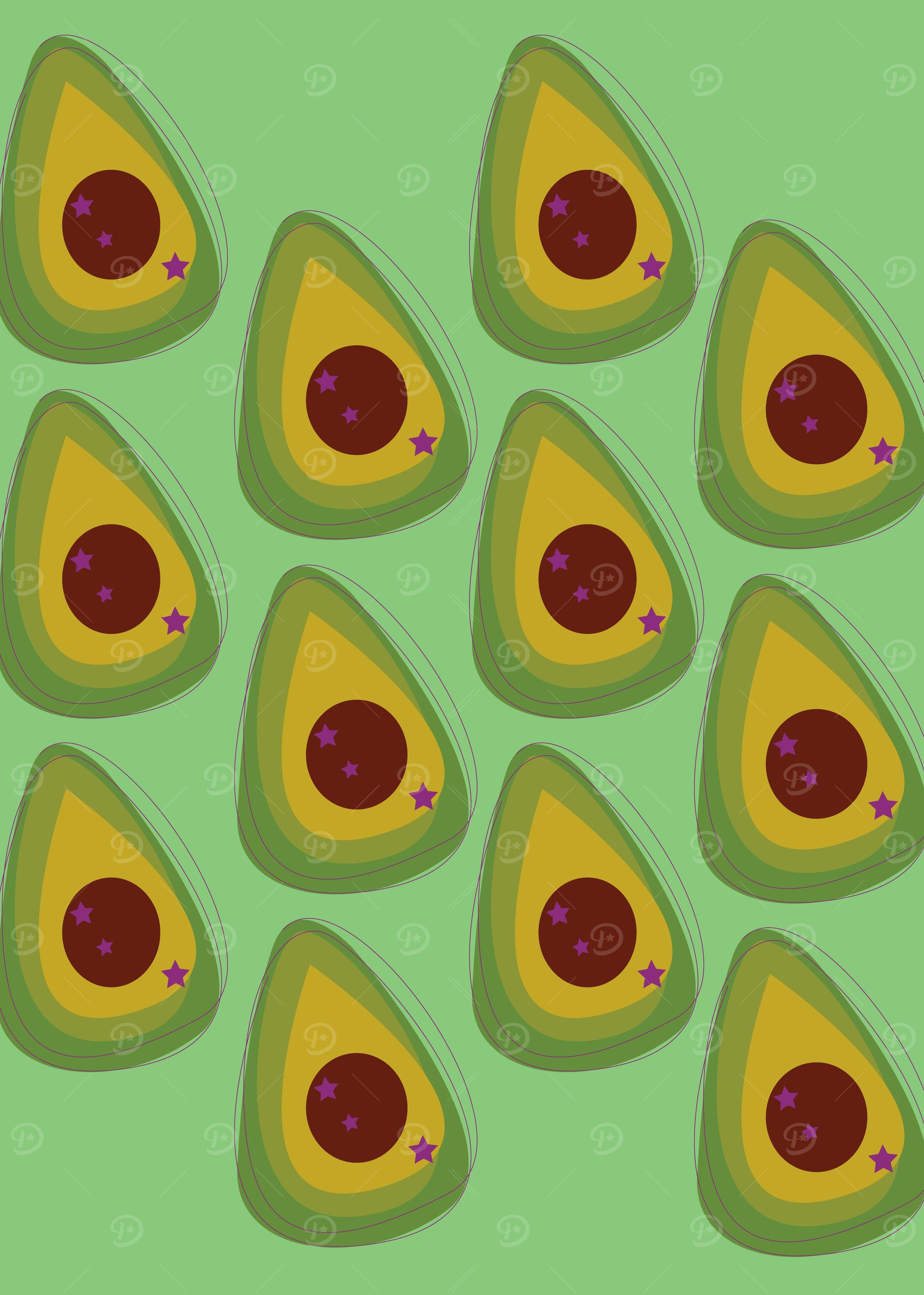 Design avocados green elements jpg