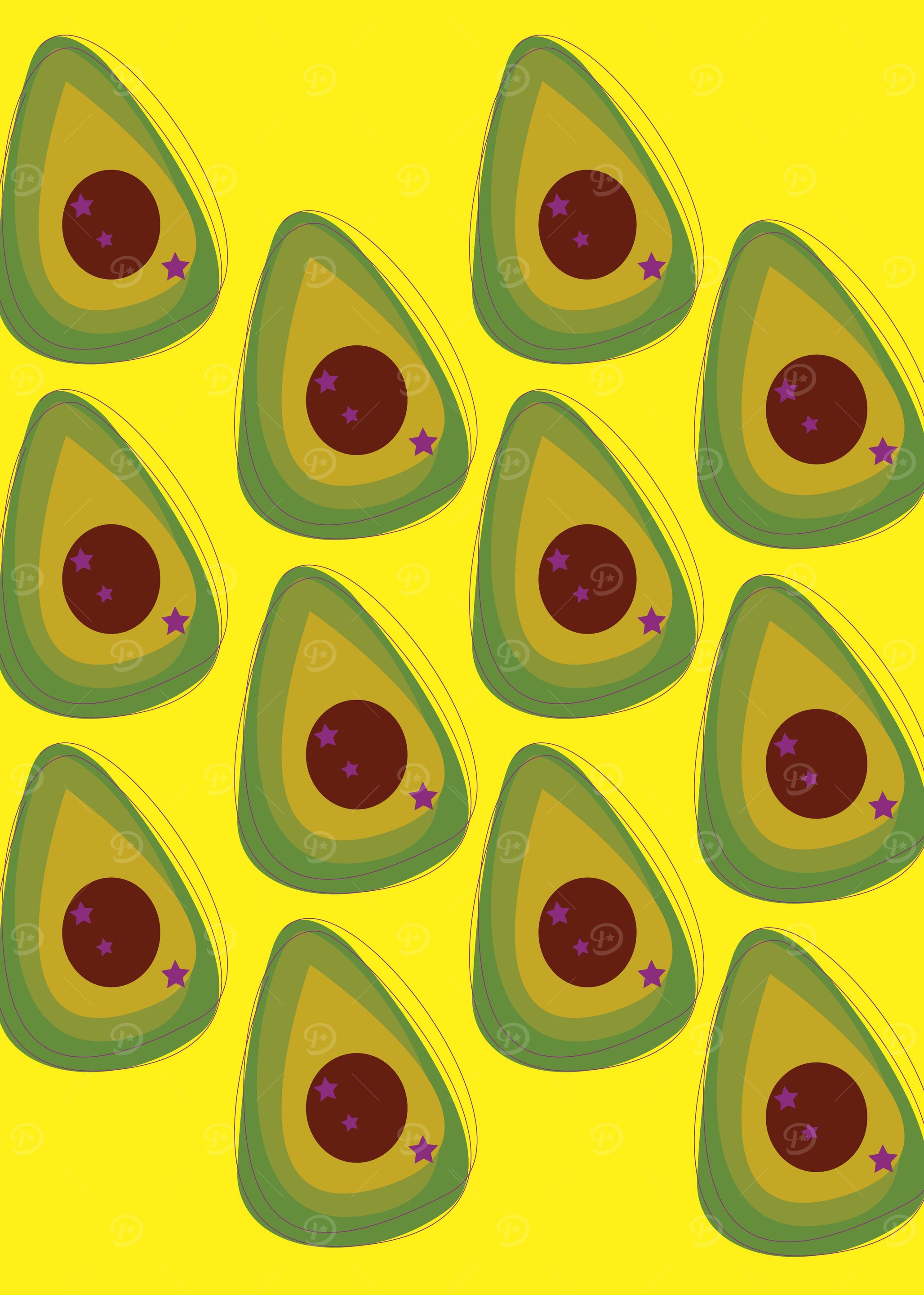 DESIGN AVOCADOS GOLD