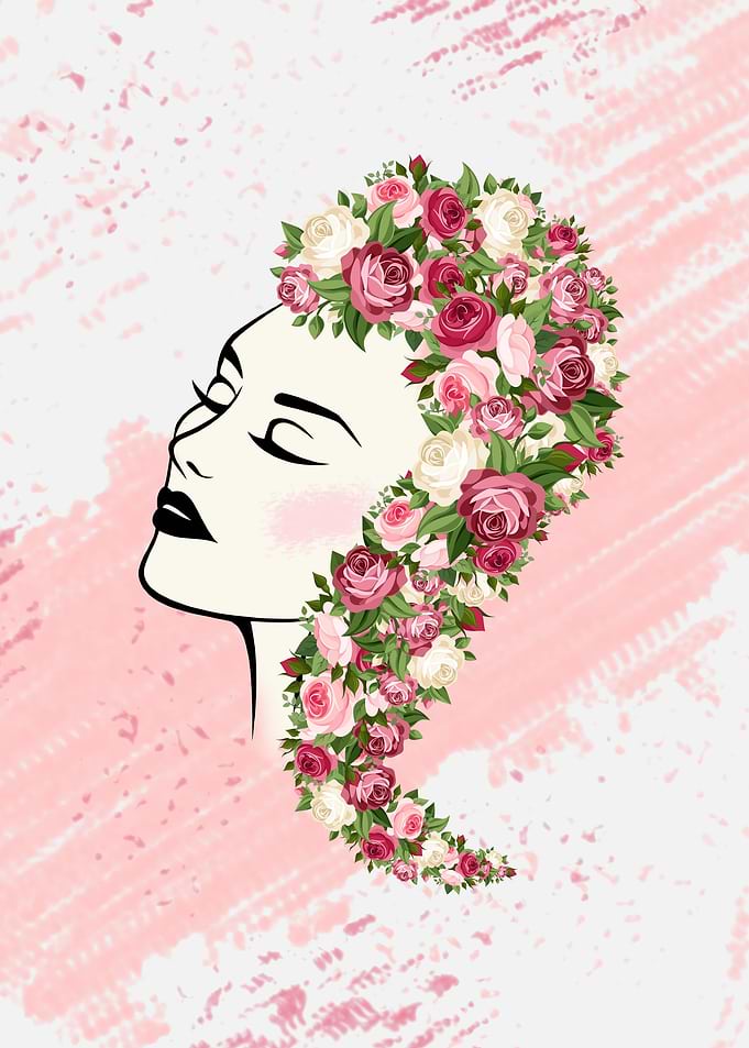 Floral woman