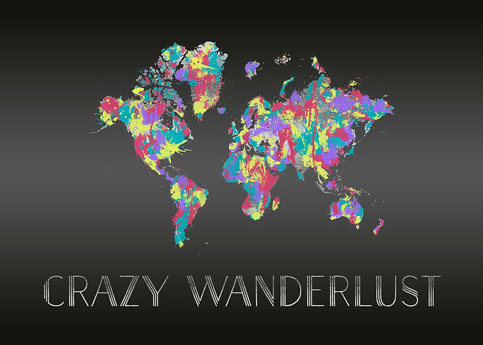World Map CRAZY WANDERLUST