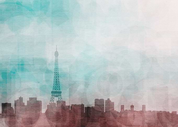 Sunset in paris