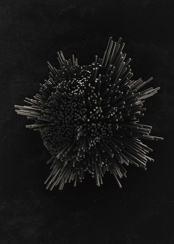 Metal pin sphere
