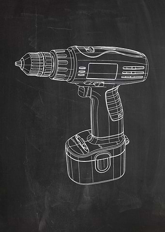 Electric Drill - Drawing