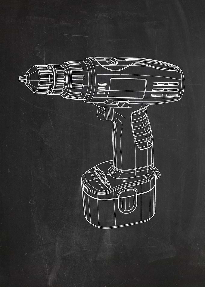 Electric Drill - Drawing