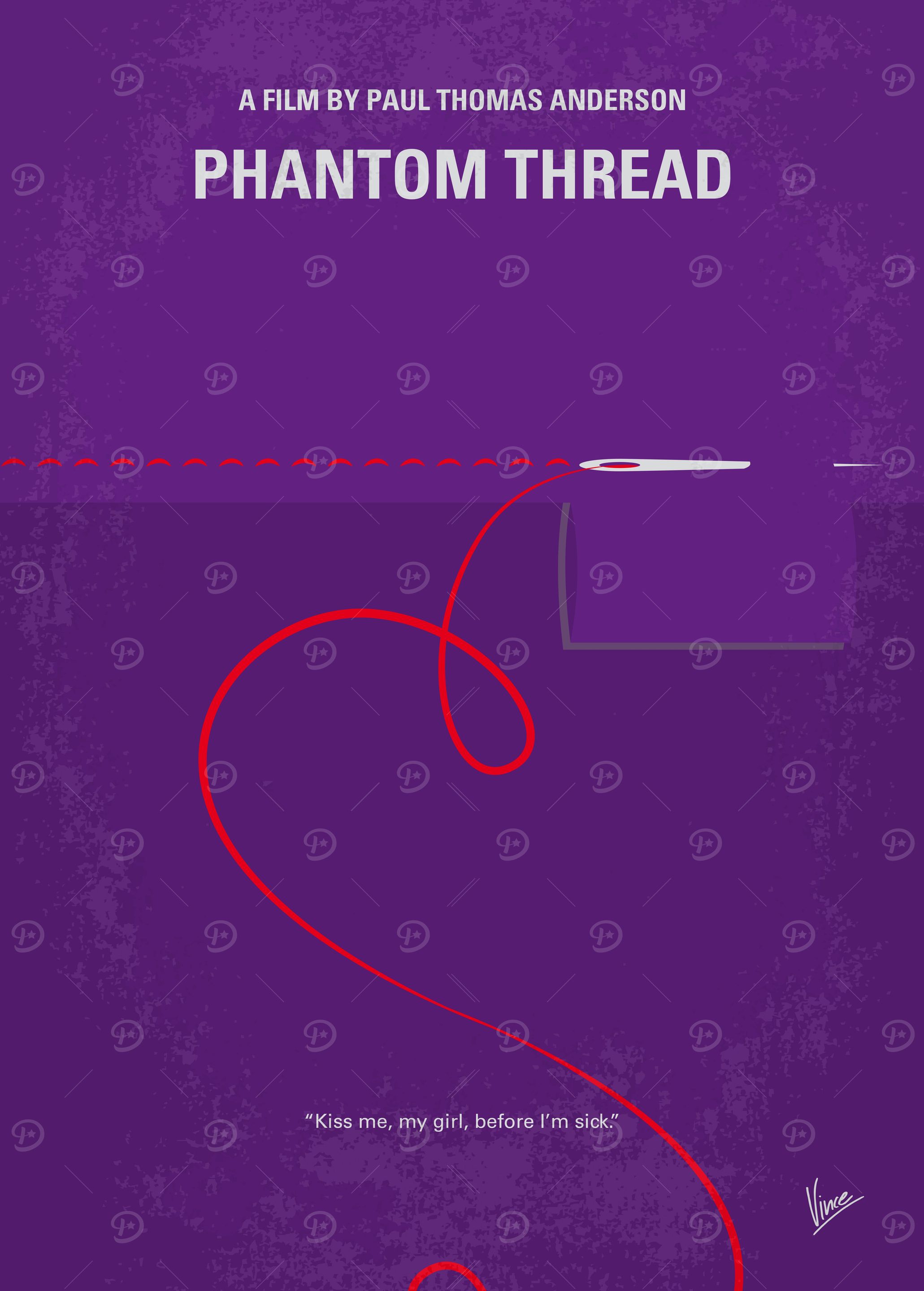 No904 My Phantom Thread minimal movie poster