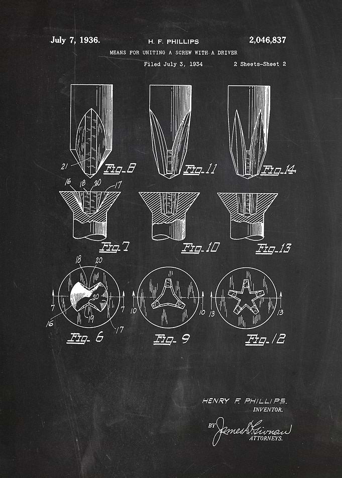 1934 Screwdriver - Patent Drawing #2