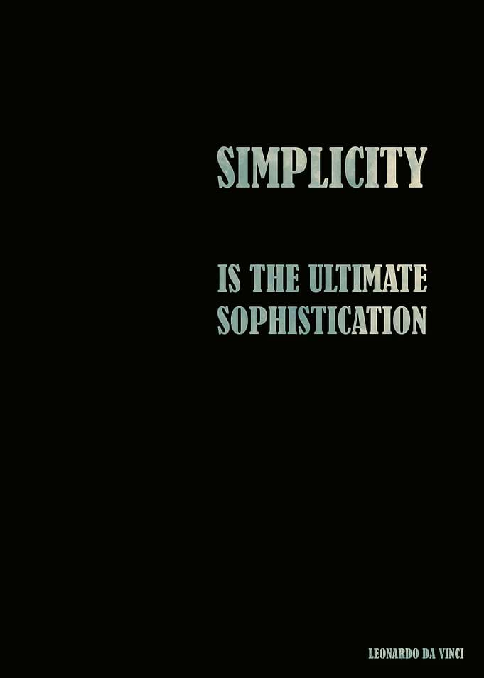 Leonardo da Vinci, Simplicity quote