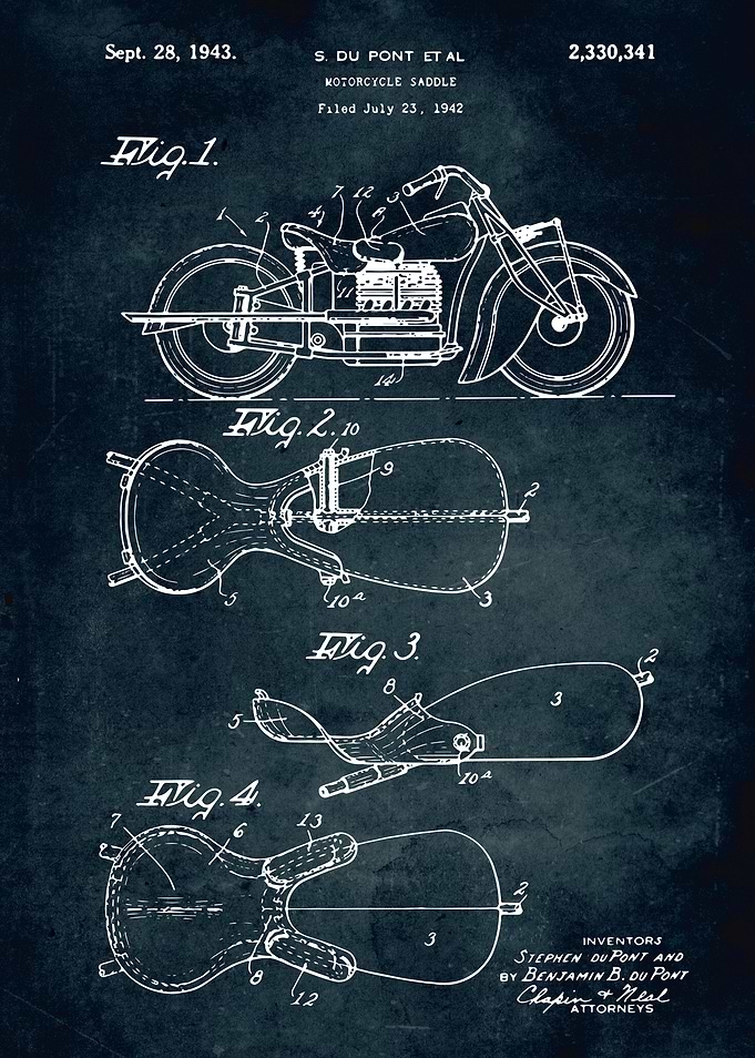 No380 - 1942 - Motorcycle saddle
