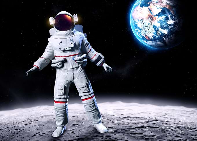 Astronaut on the Moon