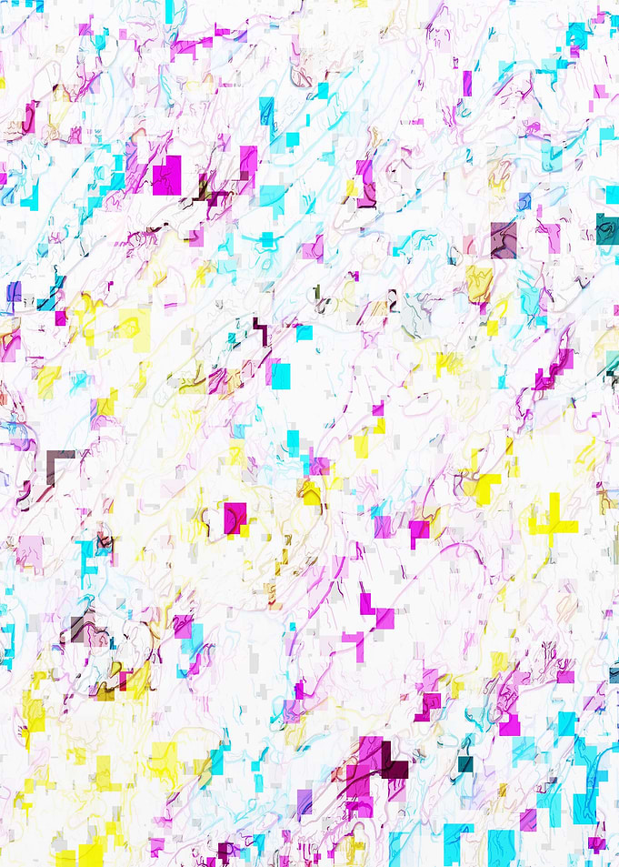 psychedelic geometric square pattern abstract back