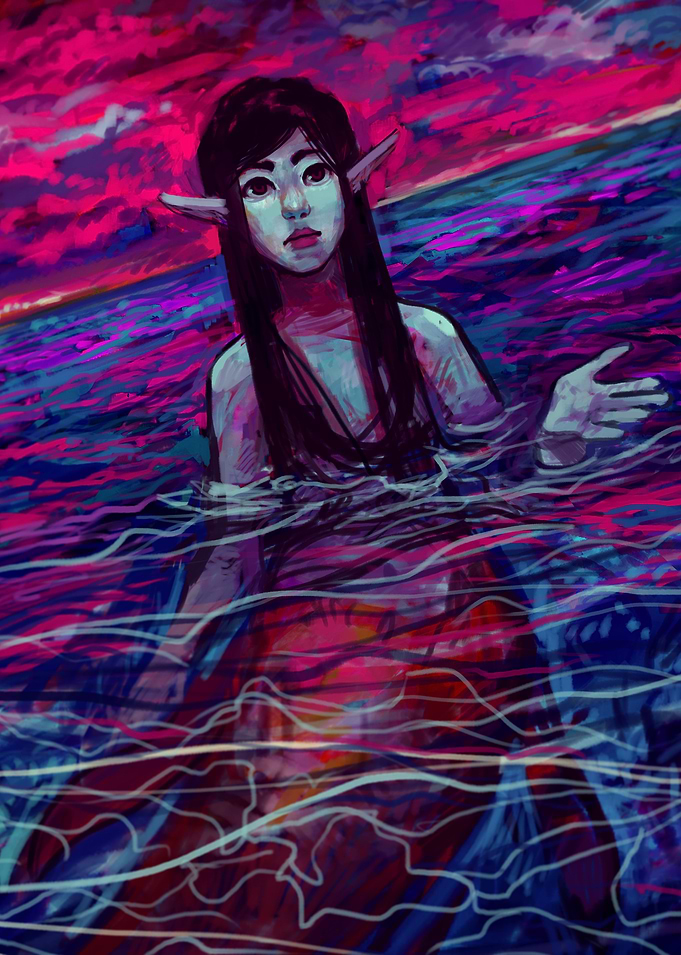 Sunset Mermaid