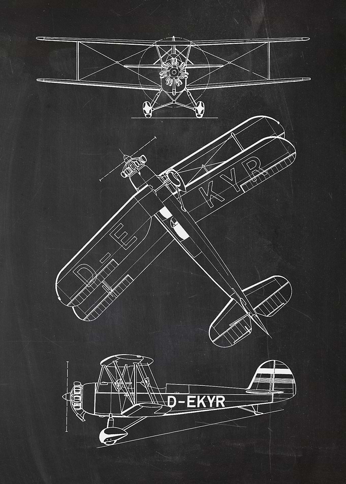 Heinkel HE72 Kadett German single-engine biplane