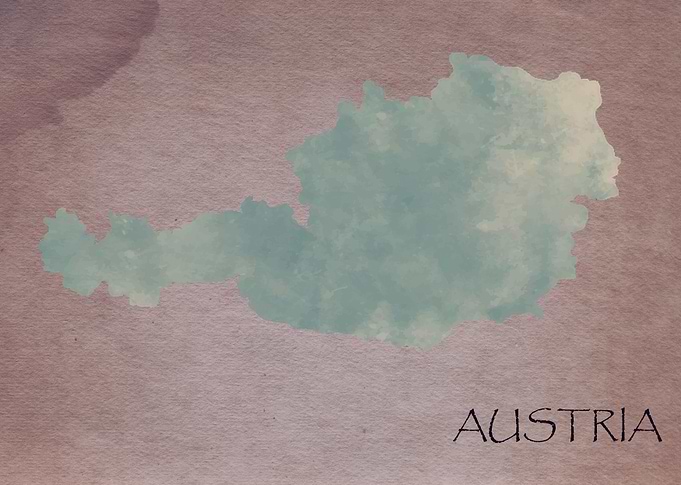 Austria - Vintage Map