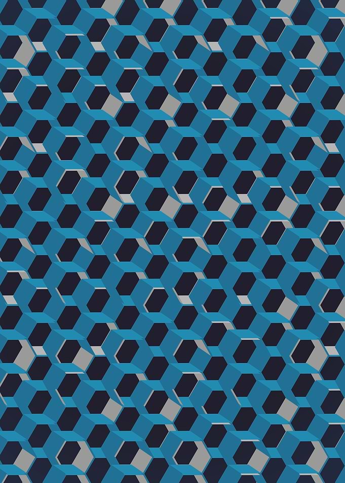 3D Futuristic Honeycomb BG II