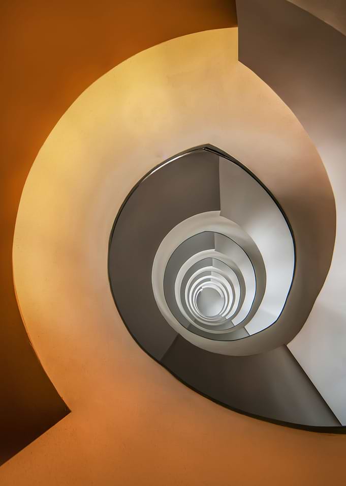 Modern spiral staircase