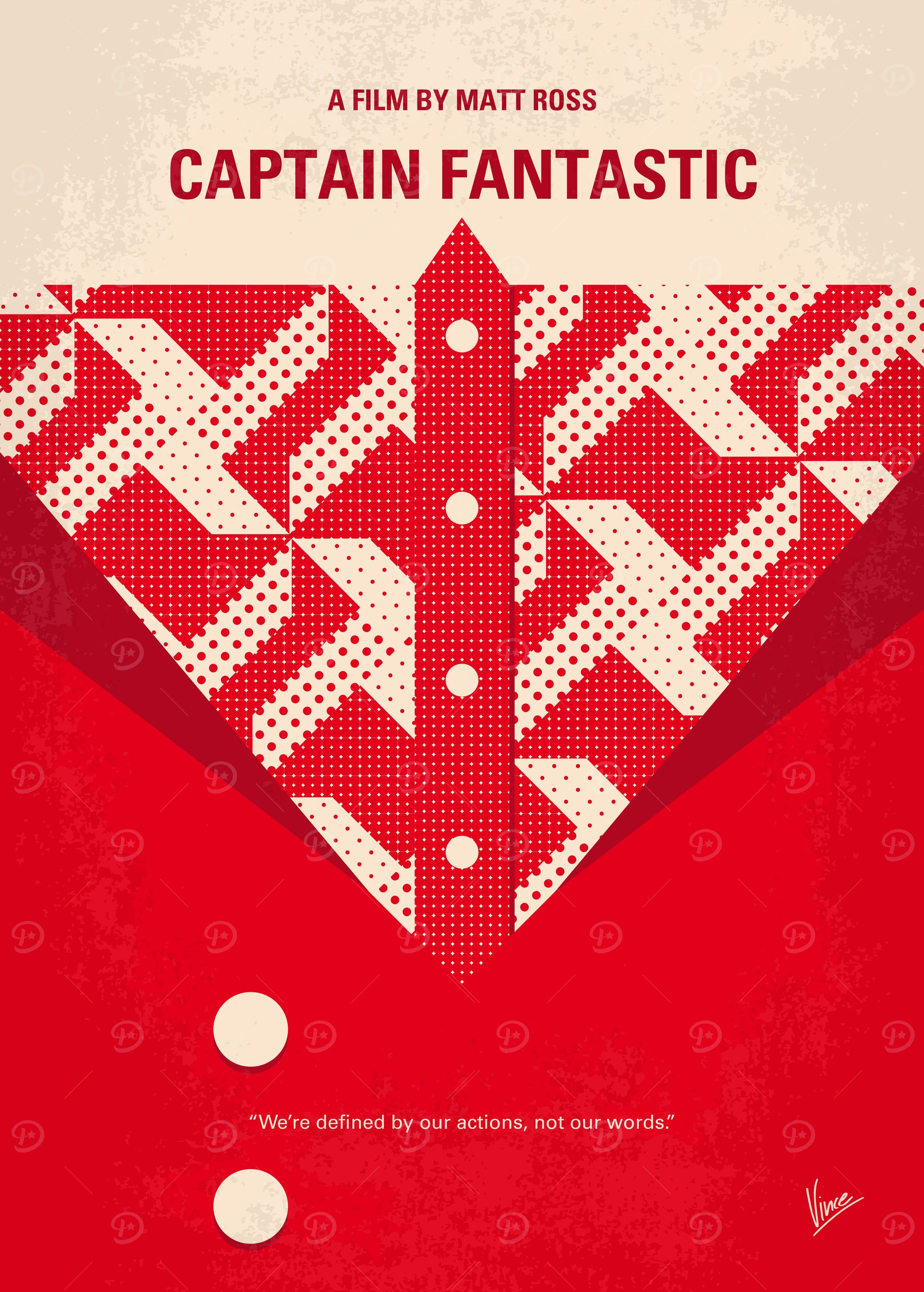 No913 My Captain Fantastic minimal movie poster