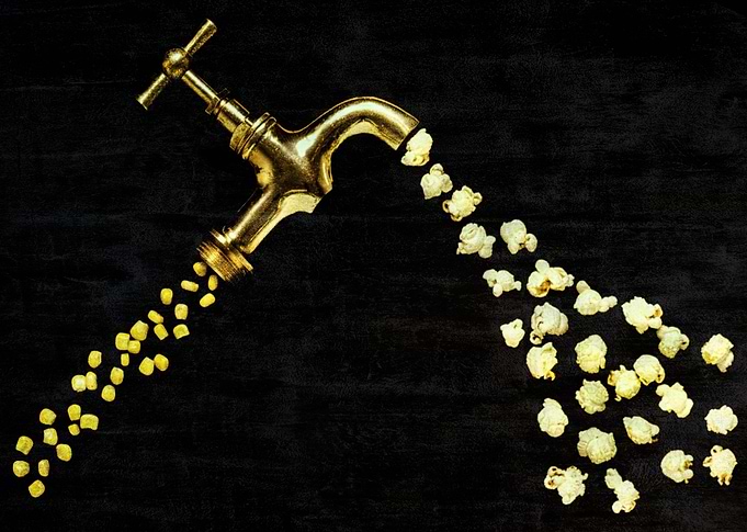 Popcorn production