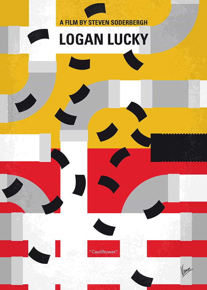 No911 My Logan Lucky minimal movie poster