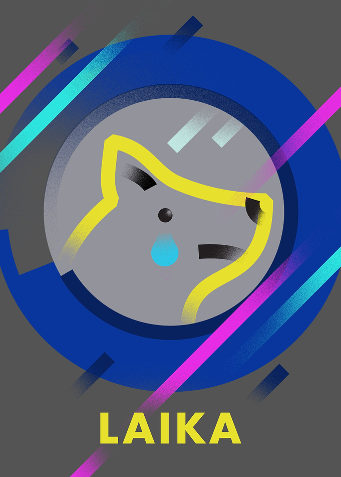 Laika / dog in space