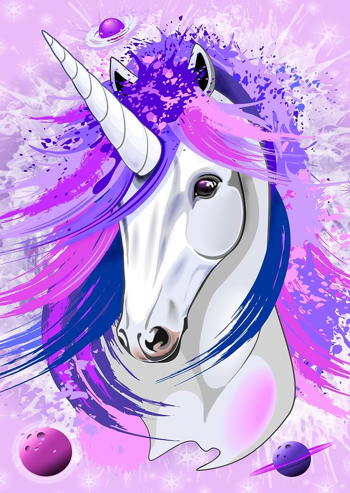 Unicorn Spirit Pink and Purple Mythical Creature
