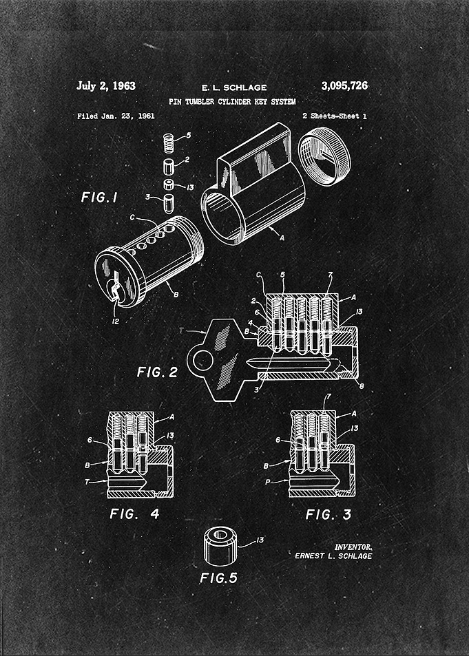 'Pin tumbler cylinder key system' - E.L. Schlage