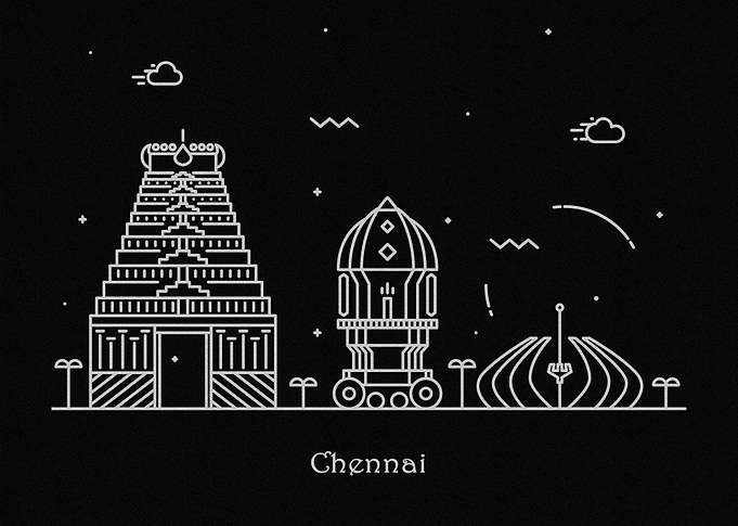 Chennai Skyline Minimal
