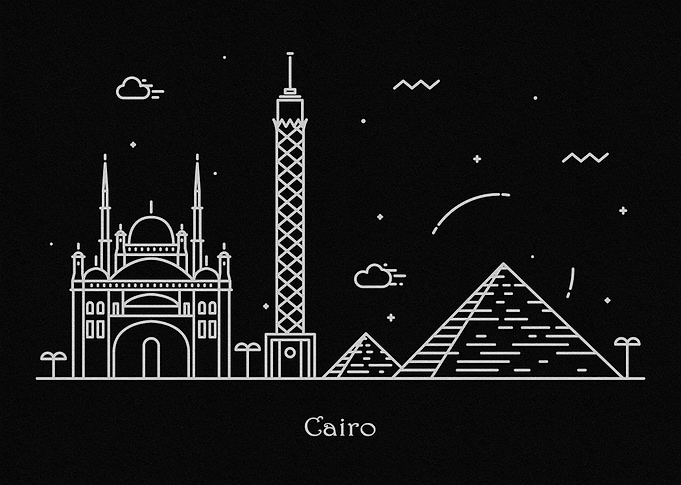 Cairo Skyline Minimal