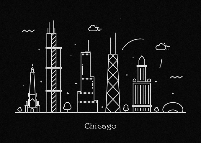 Chicago Skyline, Illinois