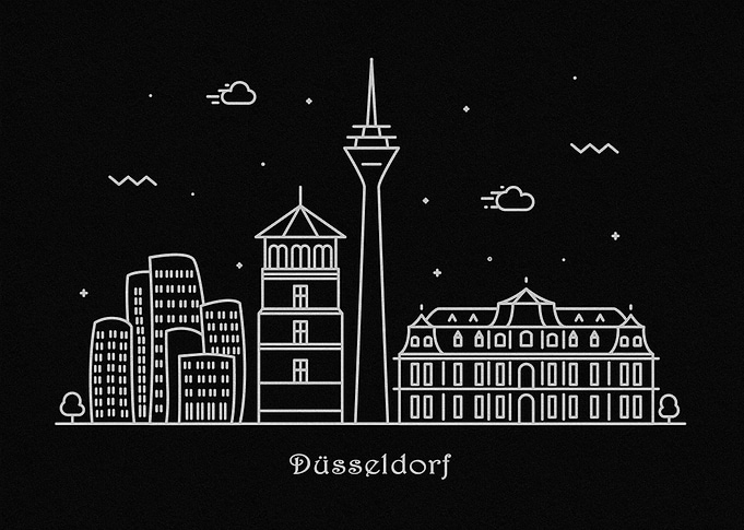 Dusseldorf Skyline Germany