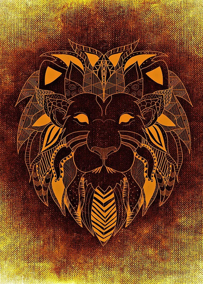Abstract Lion