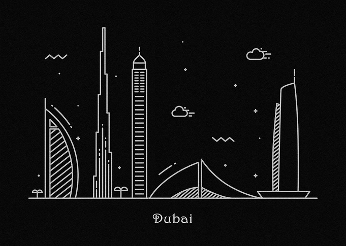 Dubai Skyline, UAE