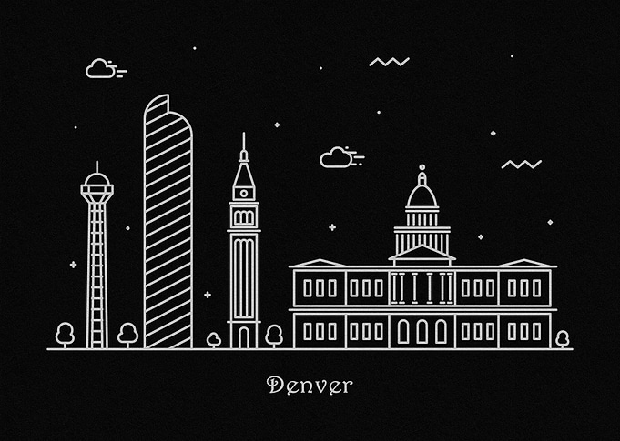 Denver Skyline, Colorado