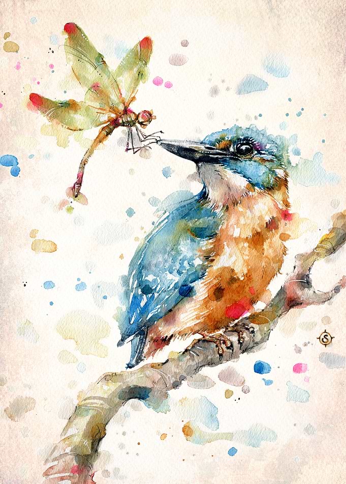 Interesting Relationships (water colour art)