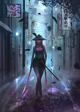 Badass samurai girl