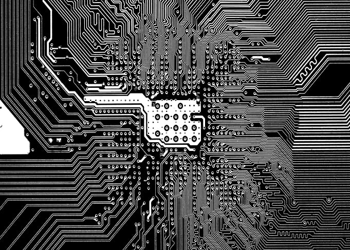 Black and White Mainboard