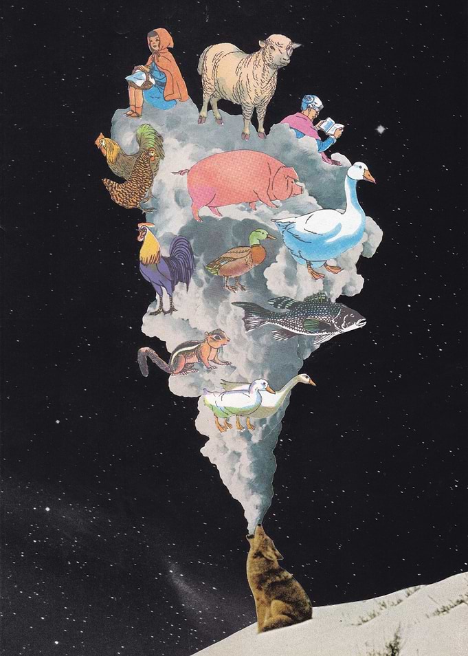 Big Bad Wolf [collage]