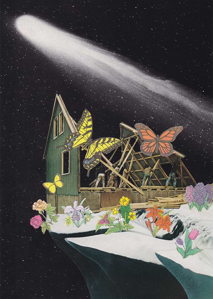 New Home on Mars [collage]