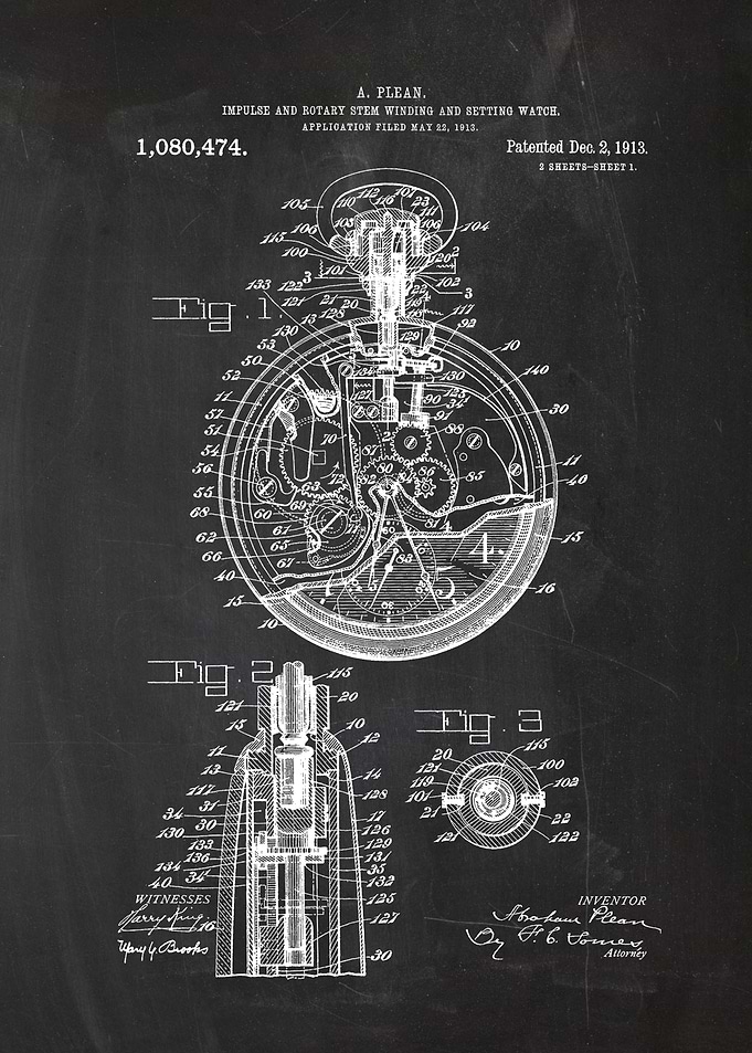 1913 Impulse and Rotary Stem Winding Watch