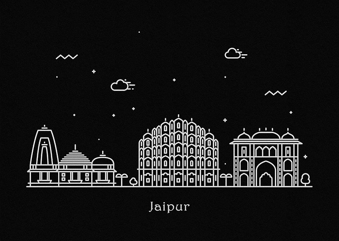 Jaipur Skyline, India
