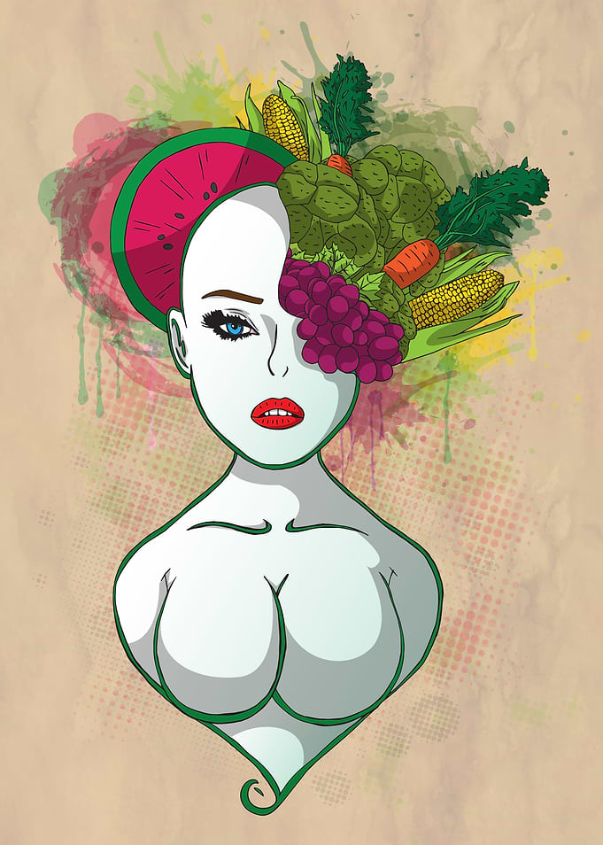 Lady in Veg