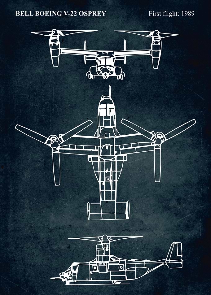 No002 - BELL BOEING V-22 OSPREY -First flight 1989