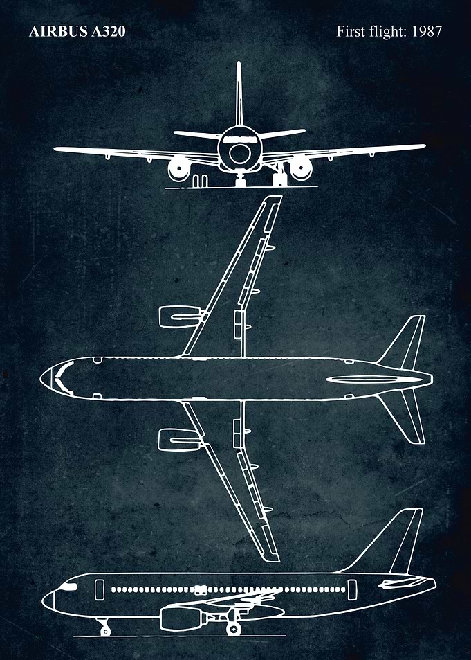 No001 - Airbus A320 - First flight 1987