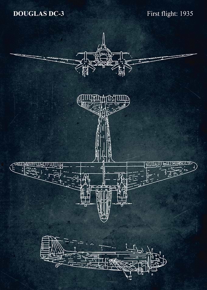 No010 - DOUGLAS DC-3 - First flight 1935