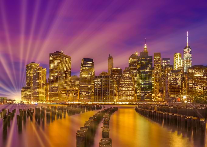 NYC Bright Sunset