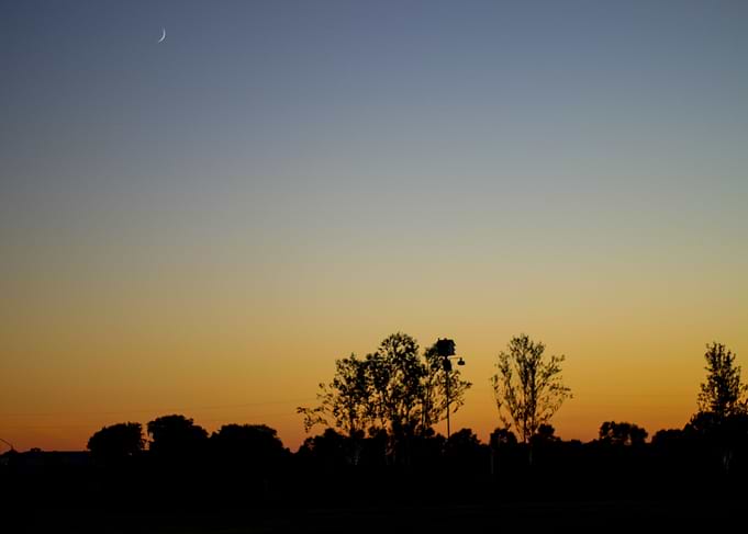 Clear summer night