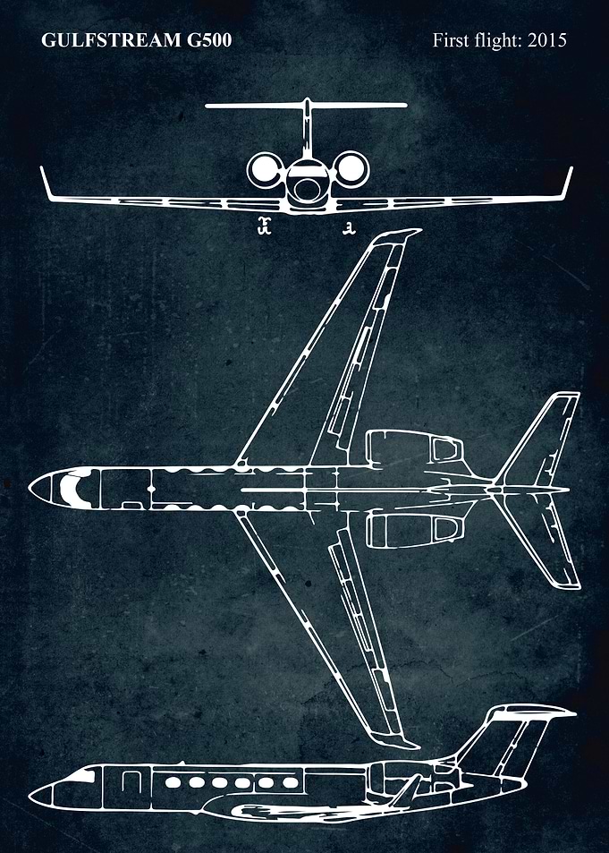 No013 - GULFSTREAM G500 - First flight 2015
