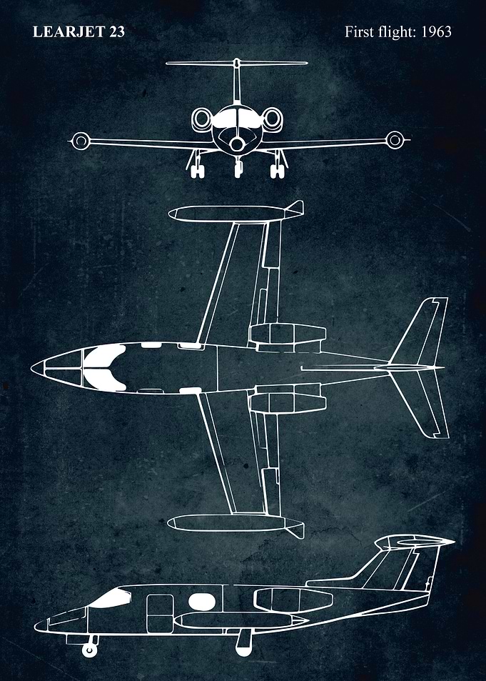 No015 - LEARJET 23 - First flight 1963
