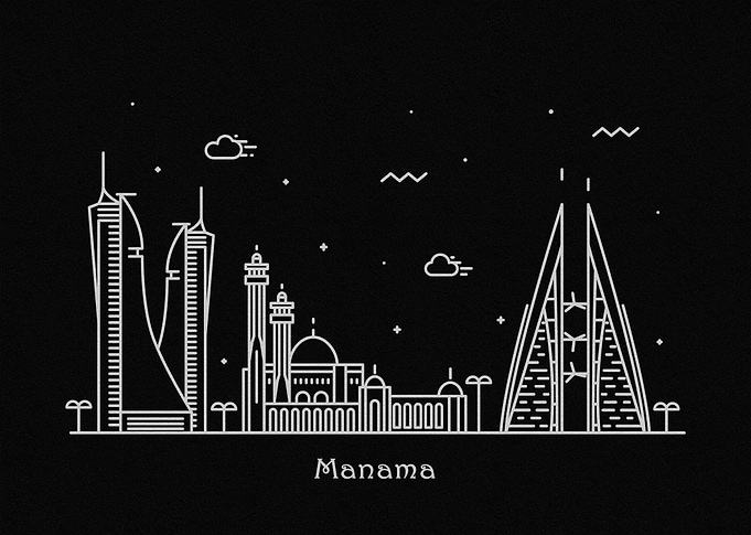 Manama Skyline, Bahrain