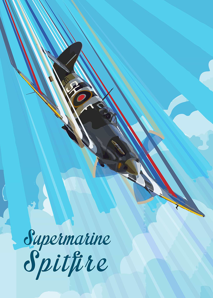 Supermarine Spitfire Pop Art